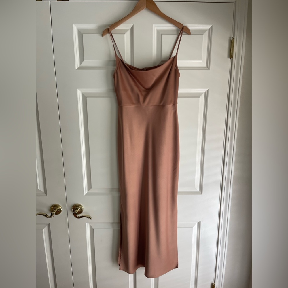 Cali Satin Charmeuse Midi Dress - Picture 8 of 16